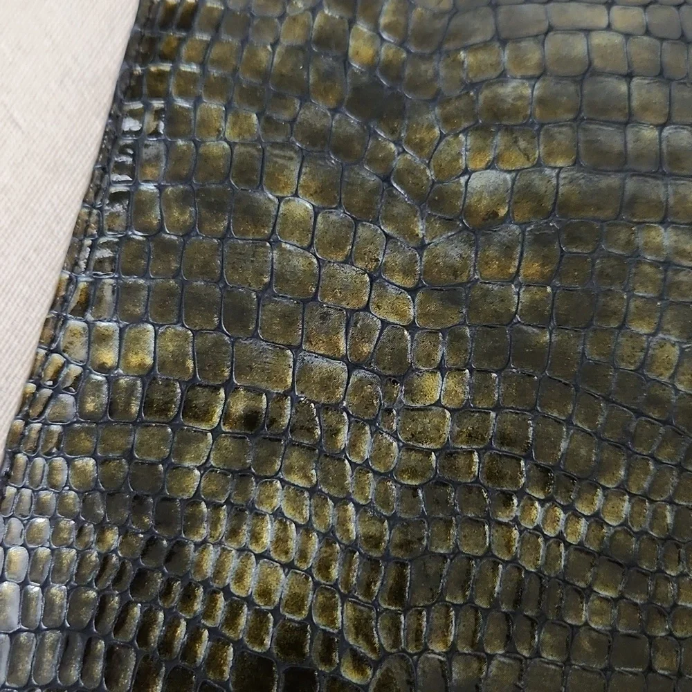 Ana Bonilla Snakeskin Leather Made in Spain  Black Crossbody
